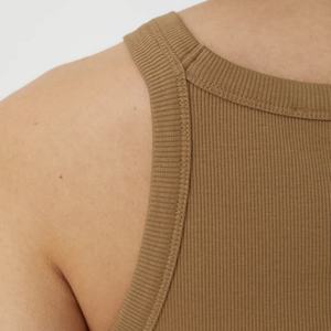 Robes droites à col rond de style nouveau en coton biologique extensible pour femme - Product Image 3