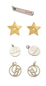 Aleación de Zinc estampado logotipo de marca personalizado pequeño Metal colgante encanto joyería etiquetas - Product Image 2