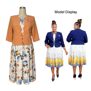 Vestidos Primavera/Otoño 2021, Nuevas Llegadas, Faldas con Estampado Africano, Vestidos de Iglesia Talla Grande - Product Image 3