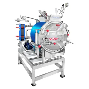 Water spray High Pressure Food Processing Retort / Horizontal Steam Sterilizer / Autoclave