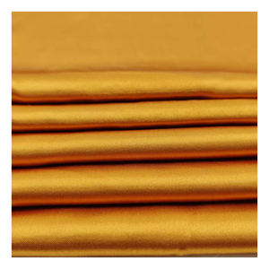 Tissu satiné tissé en polyester 100% biologique écologique 50D*75D 83 GSM, résistant aux taches, séchage rapide, <span class=keywords><strong>l</strong></span>éger, uni, robes <span class=keywords><strong>pour</strong></span> filles - Product Image 3