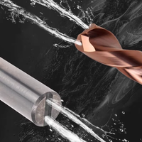 Foret hélicoïdal à refroidissement interne SHARKA 3xD en carbure, diamètres 2, 2.4, 2.5, 2.9, 3, 3.7, 3.8, 4.7, 4.8, 6.1, 7.1, 12 mm pour acier trempé