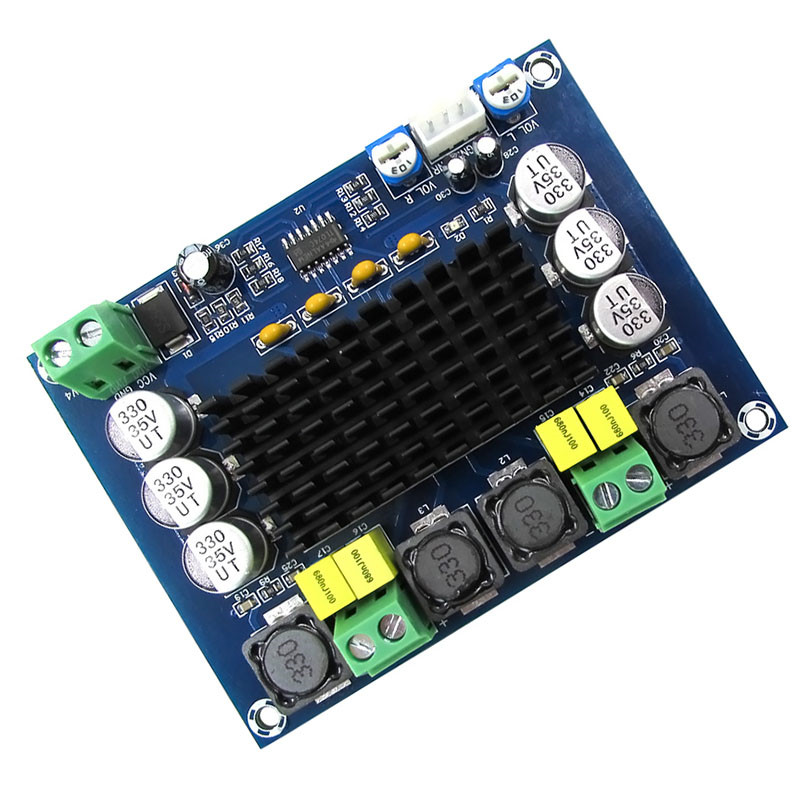 DC 12 В 50 Вт Amp TPA3116D2 двухканальный стерео высокомощный цифровой аудио усилитель мощности плата 2*120 Вт