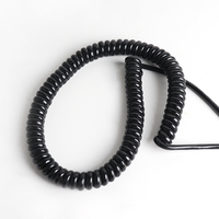 Cable de Alimentación Enrollado de 3 Puntas, Cobre Puro, Estándar Nacional, 3 Núcleos, 0.75mm² con Enchufe, Cable de Alimentación Retráctil