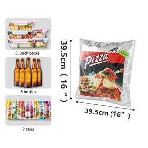 Sac de <span class=keywords><strong>livraison</strong></span> isotherme personnalisé pour les <span class=keywords><strong>repas</strong></span> en plein air et la fraîcheur en déplacement Réunions de Noël ou du <span class=keywords><strong>Nouvel</strong></span> <span class=keywords><strong>An</strong></span> avec fermeture éclair scellée - Product Image 6