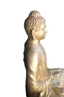 Estatua de Buda de Resina de la Mejor Calidad para Interiores y Exteriores, Escultura de 1.2 m de Altura, Irrompible, Impermeable, en Posición Sentada, para el Hogar Budista