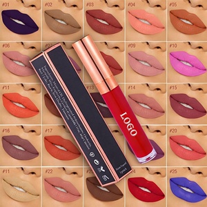 Professional High Quality Vegan Fashion Waterproof Long Lasting Matte Private Label Liquid Lipstick Wholesale - Product Image 1