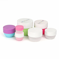 Pot de crème PP de luxe en forme de bol, vide, en plastique, avec couvercle à vis, pour cosmétiques, soins de la peau, beurre corporel, gommage, emballage 25g-500g
