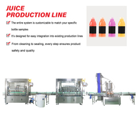 Machine de remplissage, bouchage et étiquetage de jus en gros pour usine – Remplisseuse et embouteilleuse de jus de mangue et de pomme