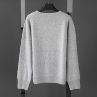 Pulls en gros Tyan, gris clair, haute qualité pour femmes, en laine tricotée, pull en cachemire à poils longs