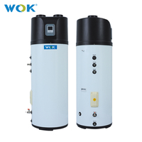 Ménage intégré électro mécanique Source d'air pompe à chaleur R410A salle de bain stockage eau chaude 150L-300L