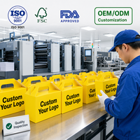 Boîtes à emporter pour la restauration rapide de qualité alimentaire, emballages pour en-cas, impression de logo personnalisée, boîte pour poulet frit