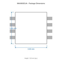 Électronique automobile multifonction MAX865EUA uMAX-8 MSOP-8 1.8V à 5.5V IC