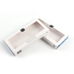 <strong>Custom</strong> Logo Cardboard Paper <strong>Boxes</strong> Clear <strong>Window</strong> Transparent Lid for Silk Pillow Case Gift Packaging Matt Lamination Printing - Product Image 6