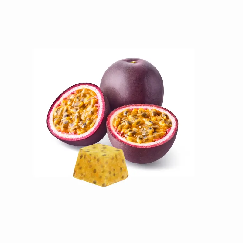 IQF fruta de la Pasión corta 30 g/pc fruta de la Pasión congelada frutas iQF