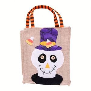 Bolsas de Regalo de Halloween Transfronterizas, Bolsas de Tela No Tejida con Adornos Decorativos, Diseño de Dulces y Calabazas, Artículos Festivos - Product Image 3