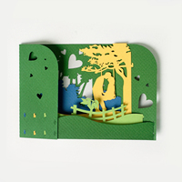 Groothandel Romantische Staande Koppels Zoenen Valentines Groet Dag Pop Up Kaarten Met Harten Kleine Hoeveelheid Van 100 Pcs