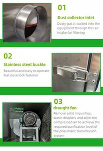 Collecteur de poussière de système de Purification d'air industriel en acier inoxydable avec Filtration HEPA - Product Image 4