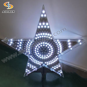 Aidisen DC12v Panneau lumineux double face en forme d'étoile avec alimentation électrique - Product Image 3