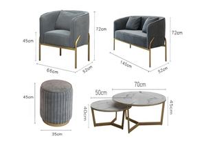 Sofà di Arte del panno Piccola Famiglia Seduta Sofà Stanza Nordic Semplice E Moderno Web Celebrity Ins Negozio di Abbigliamento Piccolo Divano - Product Image 6