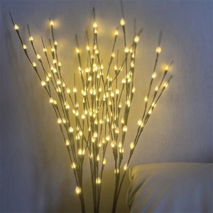 Bestseller Led dekorative Lichter 80 144 LED Natur <span class=keywords><strong>Pussy</strong></span> <span class=keywords><strong>Willow</strong></span> Branch 3 4 Ft Höhe für Home Party dekorativ - Product Image 1