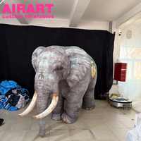 Accessoires de costume pour activités de plein air Costume d'éléphant gonflable pour l'affichage