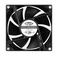 Ventilateur Ultra Silencieux 8020 PBT Certifié CE/RoHS 80x80x20mm à Roulement à Manchon/Bille, Moteur DC Sans Balais à Flux Axial pour Boîtier PC et Refroidisseur CPU