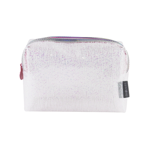 PVC Holographic Eco-Friendly Recycled Materials Water Resistant Reusable Zipper Closure Stand Pouch Case Hand Length Handle - Product Image 2