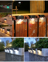 Mini lampes solaires Led encastrées, éclairage d'extérieur, idéal pour un jardin, des escaliers ou une clôture, 6 unités