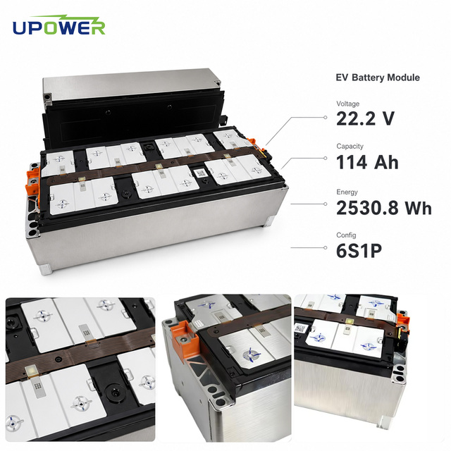 ULi 22.2V 29.6V NMC Battery Module 114Ah 6S1P 8S1P 24KW 40kWh Lithium Ion Battery Pack for Leaf Electric Car