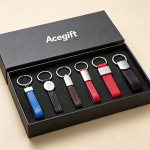 Porte-clés en cuir cousu de qualité supérieure avec gravure laser pour agences immobilières – Vente en gros pour le marketing - Product Image 4