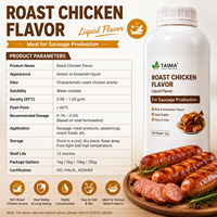 Arôme de poulet rôti de qualité alimentaire pour barbecue, viande, saucisses, sauces, additif alimentaire
