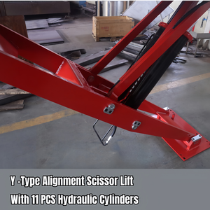Ciseaux hydrauliques BAWELL K-588A1 certifiés CE, capacité 6000 kg, 220 V, 11 cylindres, alignement automatique, hauteur de levage maximale 2100 mm, pour <span class=keywords><strong>garage</strong></span> automobile - Product Image 3