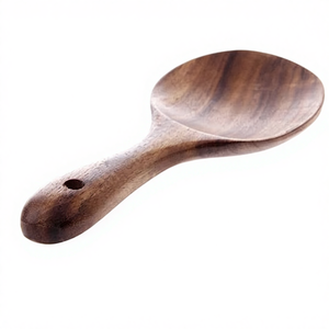 Fourchettes en bois naturel antiadhésives Lumina 7,7 pouces Ustensiles de service pour la cuisine et la salle à manger - Product Image 1