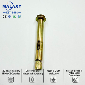 Ancrages à manchon de type O L C en zinc galvanisé Malaxy, Ancrages pour murs creux, Boulons d'expansion robustes, Ancrages à manchon - Product Image 2
