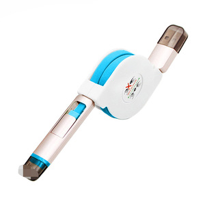 สายดาต้า King Kong แบบยืดหดได้ 2-in-1 หัว Lightning/Micro USB  ปรับแต่งโลโก้ได้ ชาร์จเร็วสำหรับโทรศัพท์มือถือและในรถยนต์ - Product Image 5