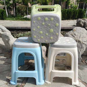 <b>Plastic</b> <b>Stool</b> Thickened High <b>Stool</b> 30cm Stackable For Living Room And Dining Room Home Use Modern Design - Product Image 3