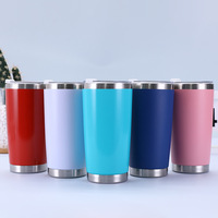 Tasse à café de voyage isolée sous vide à double paroi de 20oz 30oz gobelet en acier inoxydable nouvelle tasse 2025 tasse avec logo personnalisé