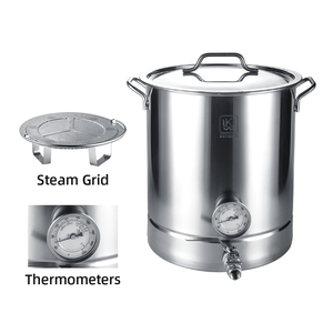 Нержавеющая сталь 32 л для хранения пива Бар для вечеринок, кейтеринга, заварочный чайник для домашнего пивоварения с манометром - Product Image 6