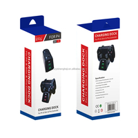 Vente en gros Station d'accueil à double support de charge sans fil pour manette de jeu PS4 Slim Pro Station de charge double Autres accessoires de jeu