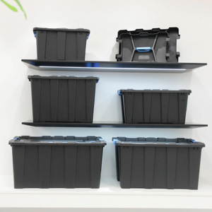 Custom Heavy Duty Industrial Product Storage <strong>Bins</strong> Large Garage Storage <strong>Bins</strong> With Lids 55L - Product Image 5