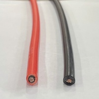 Câble solaire en cuivre étamé isolé électrique à conductivité supérieure 2.5 4mm 6mm DC H1Z2Z2-K fils PV