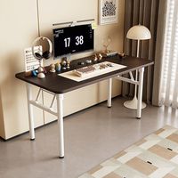 Bureau pliant en métal pour la maison, le bureau ou l'étude, table d'ordinateur simple, table de formation portable pour chambre et maquillage