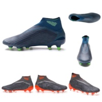 Chaussures à Crampons de Football en Cuir Américain pour Hommes, OEM d'Usine, Bottes de Soccer Personnalisées Bon Marché