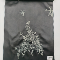 Tissu en similicuir PU imprimé effet broderie à prix abordable avec support tricoté 300 GSM pour robes et vestes