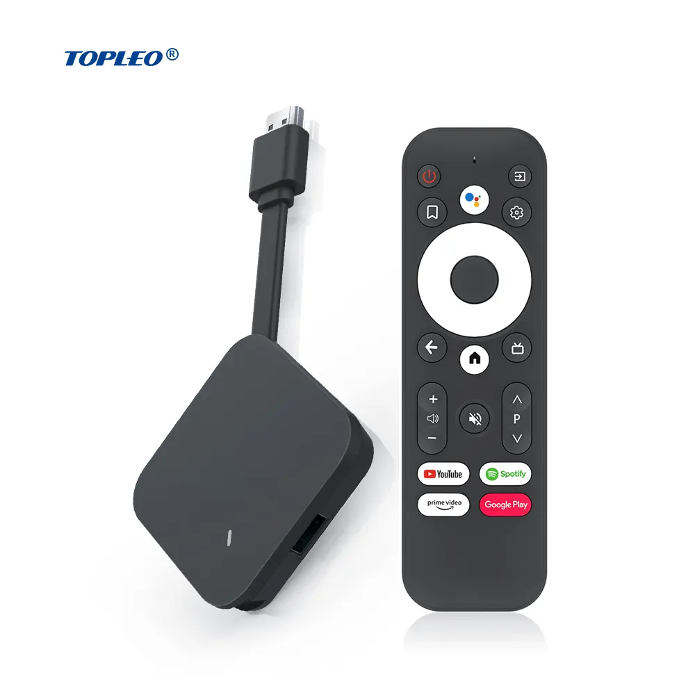 Topleo tv stick mecool ATV android 11.0 set top smart remote tv box mecool fire tv stick 4k