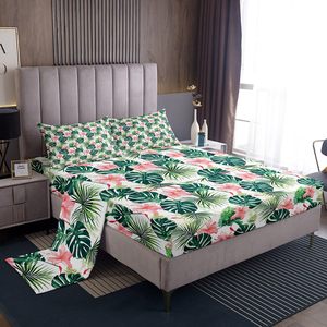 ชุดผ้าปูที่นอนลายใบปาล์ม ลายดอกไม้ ลายต้นปาล์ม ชุดเครื่องนอนสั่งทำพิเศษ - Product Image 2