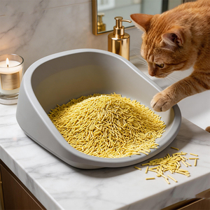 Natürliche Pflanzliche Tofu-Katzenstreu Superabsorbierende Klumpende Formel Staubarm Spülbar Biologisch Abbaubar Umweltfreundlich - Product Image 3