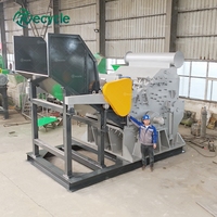 Komplette Abfallmetall-Recyclinganlage Automatische Sortiermaschine mit Hammermühle-Schredder für Stahlschrott Aluminium Kupfer