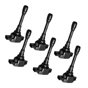 6 pièces OEM bobine d'allumage Pack pour 2016-2019 <span class=keywords><strong>Infiniti</strong></span> <span class=keywords><strong>Q50</strong></span> Q60 3.0L <span class=keywords><strong>V6</strong></span> 22448-5CA0A 6 pièces UF819 - Product Image 2